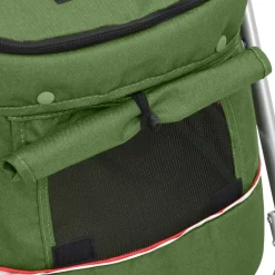 vidaXL Hondenwagen inklapbaar 100x49x96 cm linnenstof groen