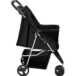 vidaXL Hondenwagen inklapbaar 80x46x98 cm oxford stof zwart