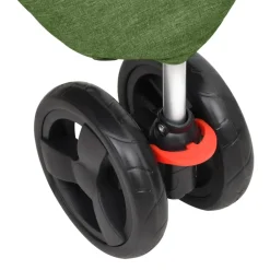 vidaXL Hondenwagen inklapbaar 80x46x98 cm oxford stof groen