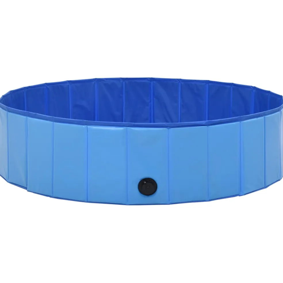 vidaXL Hondenzwembad inklapbaar 120x30 cm PVC blauw