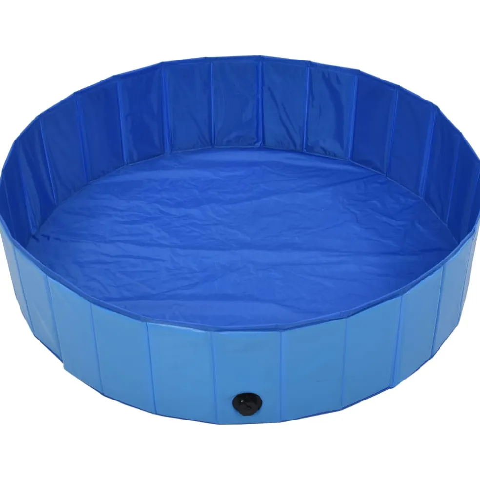 vidaXL Hondenzwembad inklapbaar 120x30 cm PVC blauw