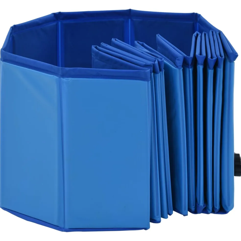 vidaXL Hondenzwembad inklapbaar 120x30 cm PVC blauw