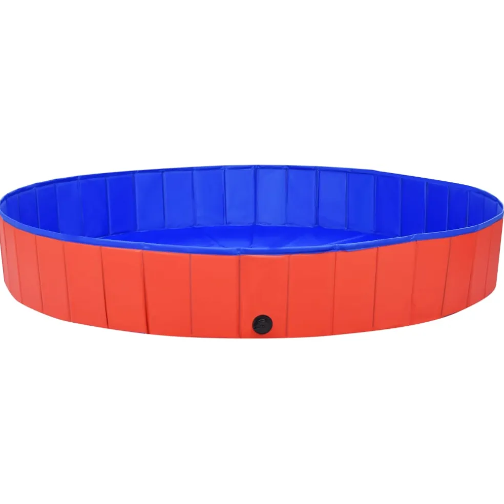 vidaXL Hondenzwembad inklapbaar 200x30 cm PVC rood