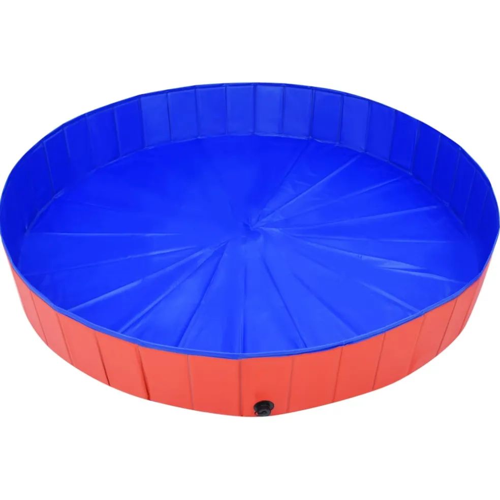 vidaXL Hondenzwembad inklapbaar 200x30 cm PVC rood