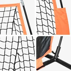 vidaXL Honkbaloefennet Zwart 250 x 106,5 x 210 cm Polyester