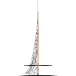 vidaXL Honkbaloefennet Zwart 250 x 106,5 x 210 cm Polyester