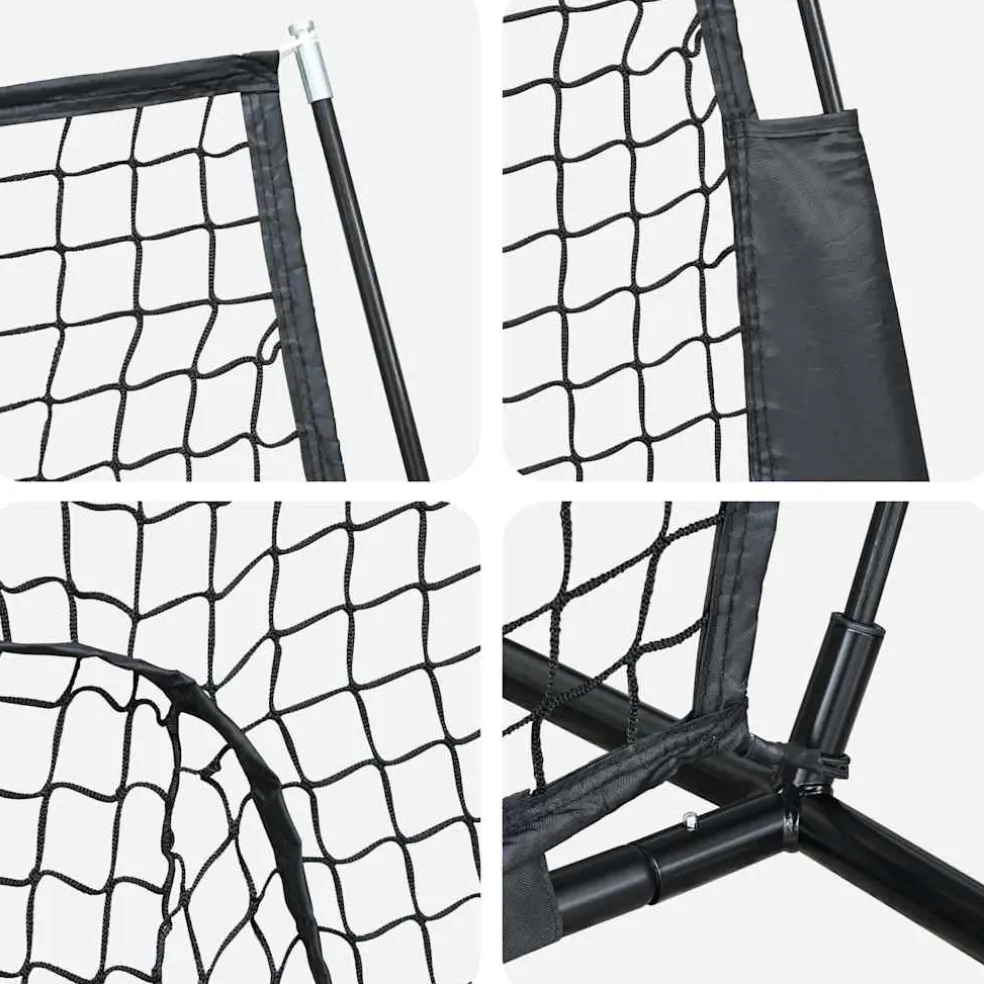 vidaXL Honkbaloefennet Zwart 250 x 106 x 209 cm Polyester