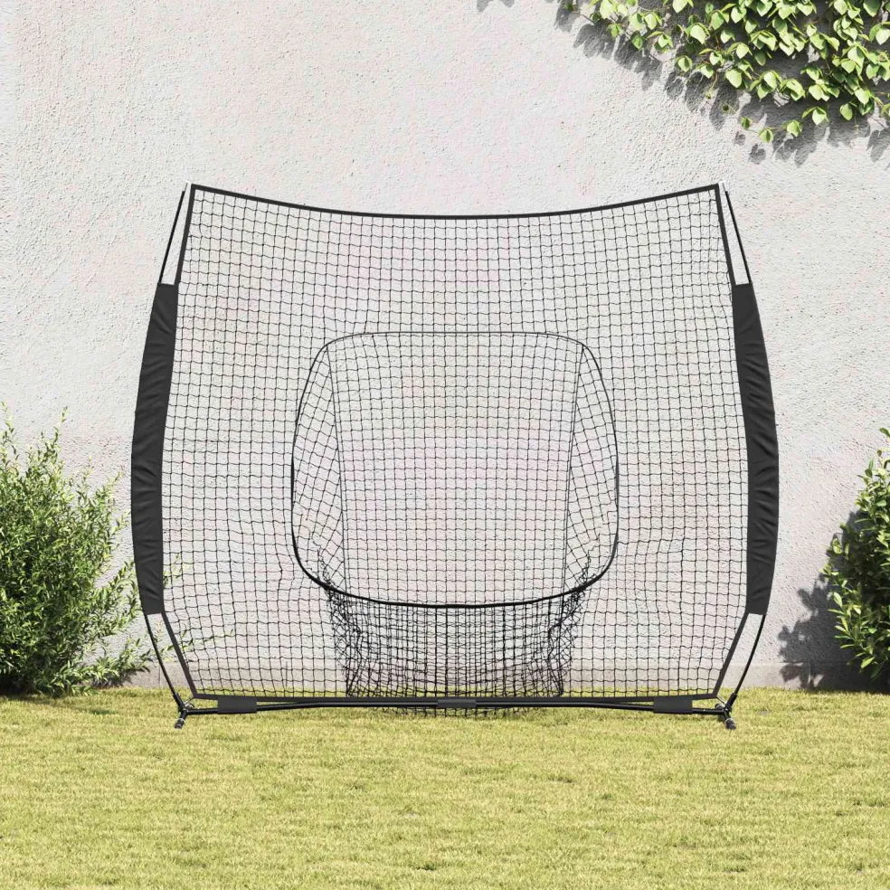 vidaXL Honkbaloefennet Zwart 250 x 106 x 209 cm Polyester