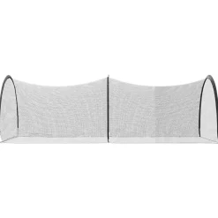 vidaXL Honkbal & Softbal Zwart 702 x 369,5 x 243,5 cm Polyester