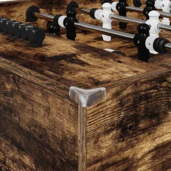 vidaXL Honkbaltafel Gerookte Eik 146,5 x 74 x 85 cm Bewerkt hout