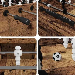 vidaXL Honkbaltafel Oudhout 146,5 x 74 x 85 cm Bewerkt hout
