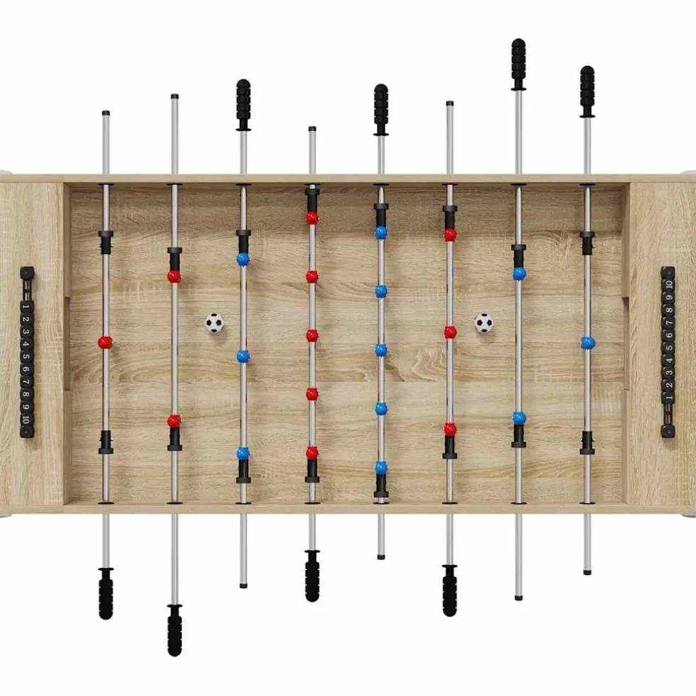 vidaXL Honkbaltafel Sonoma Eiken 125 x 60,5 x 80 cm Bewerkt hout