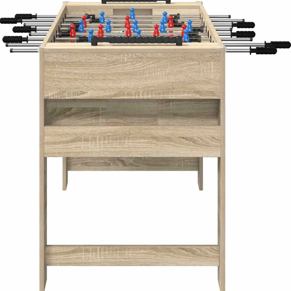 vidaXL Honkbaltafel Sonoma Eiken 125 x 60,5 x 80 cm Bewerkt hout