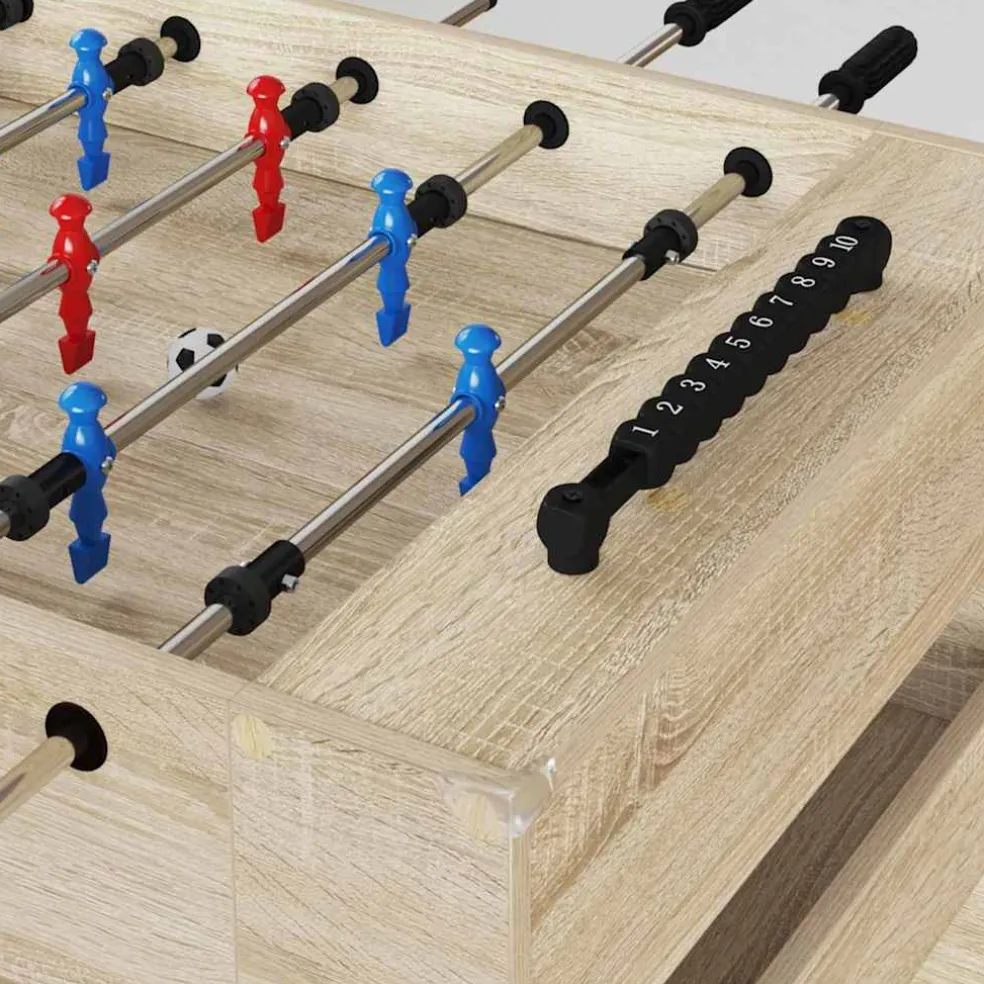 vidaXL Honkbaltafel Sonoma Eiken 125 x 60,5 x 80 cm Bewerkt hout
