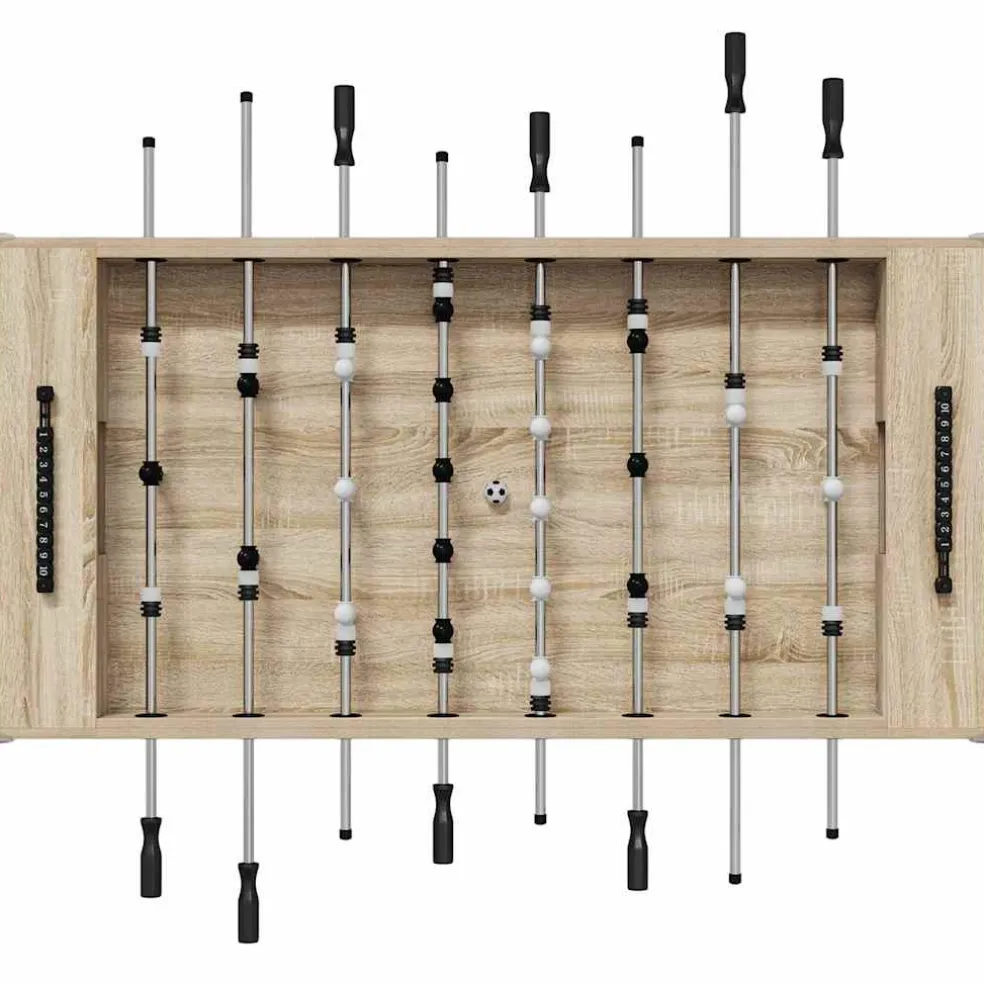 vidaXL Honkbaltafel Sonoma Eiken 146,5 x 74 x 85 cm Bewerkt hout