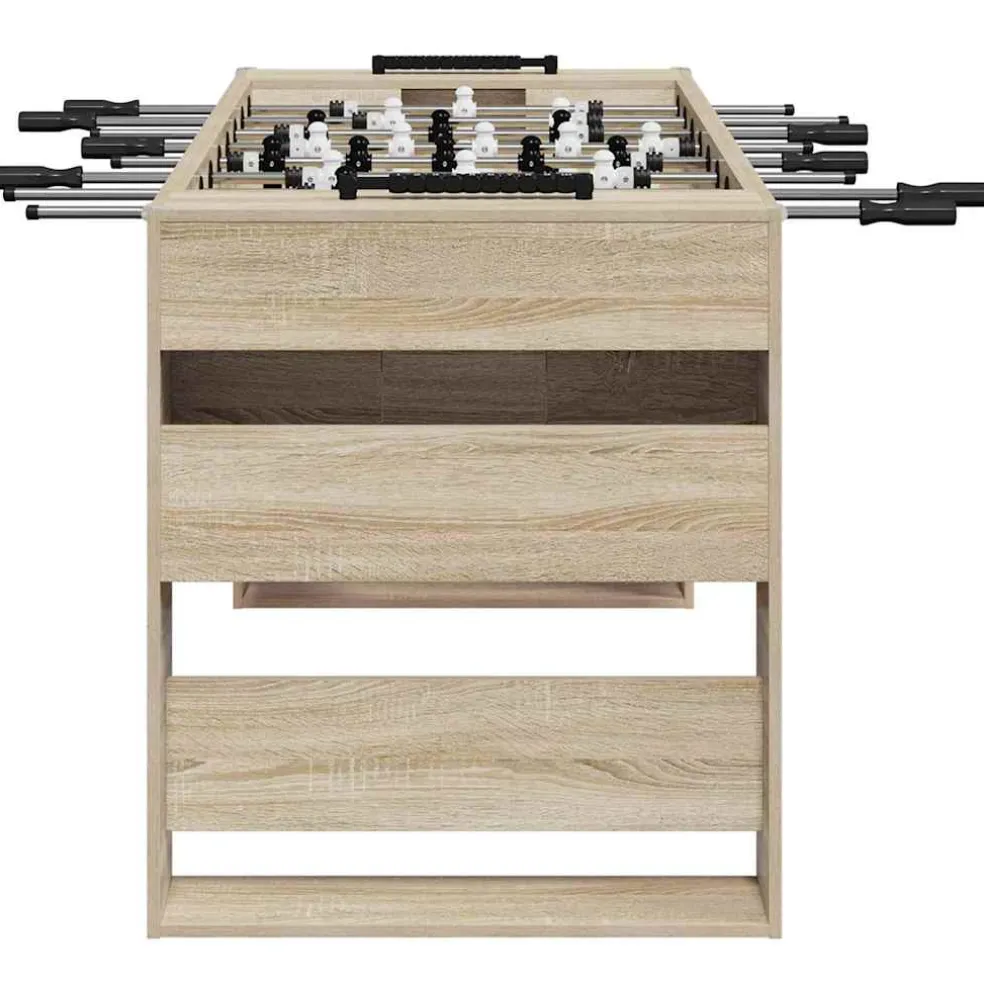 vidaXL Honkbaltafel Sonoma Eiken 146,5 x 74 x 85 cm Bewerkt hout
