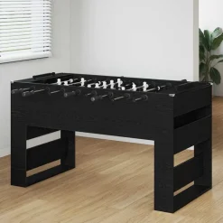 vidaXL Honkbaltafel Zwarte Eik 146,5 x 74 x 85 cm Bewerkt hout
