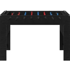 vidaXL Honkbaltafel Zwarte Eik 125 x 60,5 x 80 cm Bewerkt hout