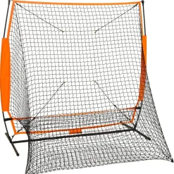 vidaXL Honkbaltrainingsnet 174x76x158,5 cm zwart