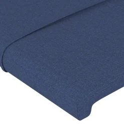 vidaXL Hoofdbord blauw 80x5x118/128 cm stof