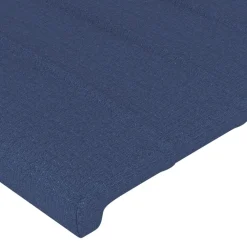 vidaXL Hoofdbord blauw 80x5x118/128 cm stof