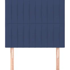 vidaXL Hoofdbord blauw 80x5x118/128 cm stof