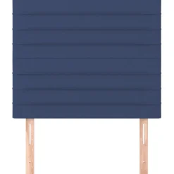 vidaXL Hoofdbord blauw 80x5x118/128 cm stof