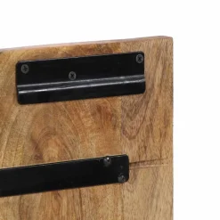 vidaXL Hoofdbord 120 cm massief ruw mangohout