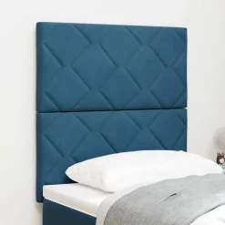 vidaXL Hoofdbord Donkerblauw 80 cm Fluweel