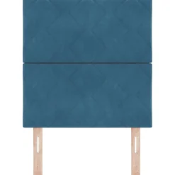 vidaXL Hoofdbord Donkerblauw 80 cm Fluweel