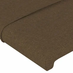 vidaXL Hoofdbord donkerbruin 80x5x118/128 cm stof