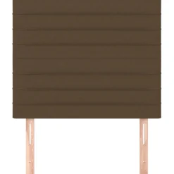 vidaXL Hoofdbord donkerbruin 80x5x118/128 cm stof