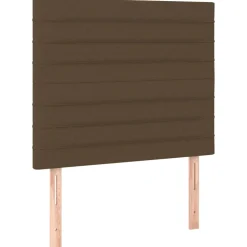 vidaXL Hoofdbord donkerbruin 80x5x118/128 cm stof
