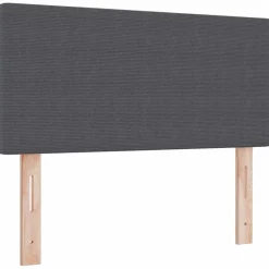 vidaXL Hoofdbord Donkergrijs 80 cm Katoen Stof