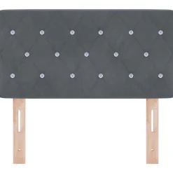 vidaXL Hoofdbord Donkergrijs 80 cm Fluweel