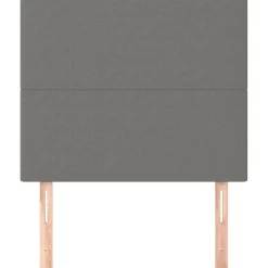 vidaXL Hoofdbord donkergrijs 80x5x118/128 cm Stof