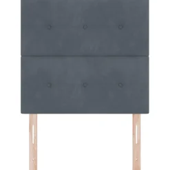 vidaXL Hoofdbord Donkergrijs 80 cm Fluweel