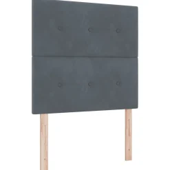 vidaXL Hoofdbord Donkergrijs 80 cm Fluweel
