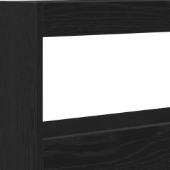 vidaXL Hoofdbordkast met LED 100x17x102 cm zwart eikenkleurig