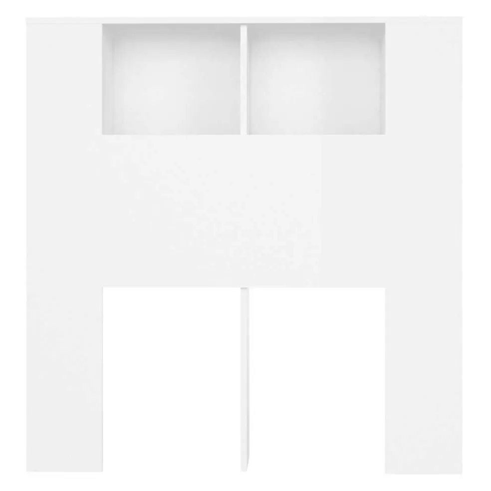 vidaXL Hoofdbordkast wit 100x18,5x102,5 cm