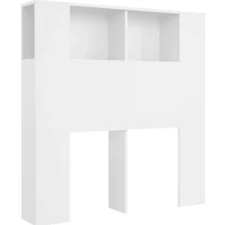 vidaXL Hoofdbordkast wit 100x18,5x102,5 cm