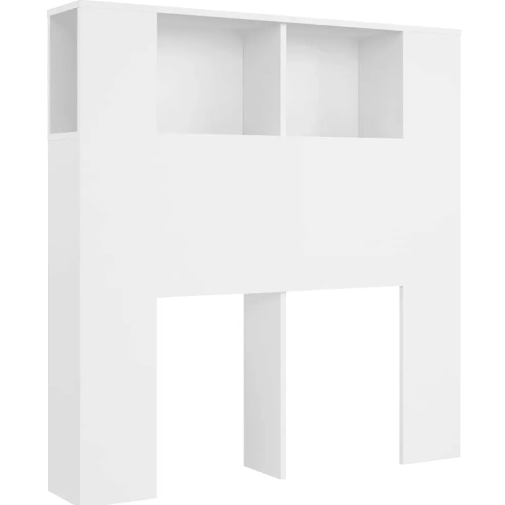 vidaXL Hoofdbordkast wit 100x18,5x102,5 cm