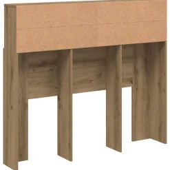 vidaXL Hoofdbordkast 120x19x103,5 cm bewerkt hout artisanaal eiken