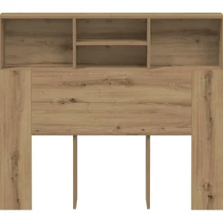 vidaXL Hoofdbordkast 120x19x103,5 cm bewerkt hout artisanaal eiken