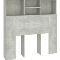 vidaXL Hoofdbordkast 100x19x103,5 cm betongrijs