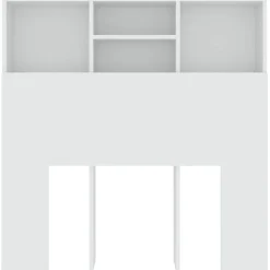 vidaXL Hoofdbordkast 100x19x103,5 cm wit