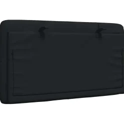 vidaXL Hoofdbordkussen 80 cm stof zwart
