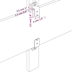 vidaXL Hoofdbord LED 80x5x78/88 cm fluweel donkergrijs