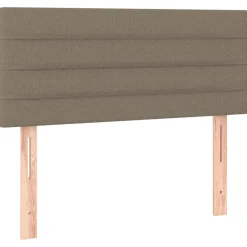 vidaXL Hoofdbord LED 80x5x78/88 cm stof taupe