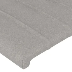 vidaXL Hoofdbord lichtgrijs 80x5x118/128 cm stof